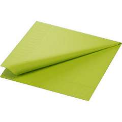 Duni-Zelltuch-Serviette, 40x40cm,3-lagig 1/4 Falz, kiwi