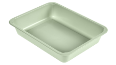 Duni-Meal Menüschale, echecho, unget. CPET, 225x175x43mm, 1200ml, grün