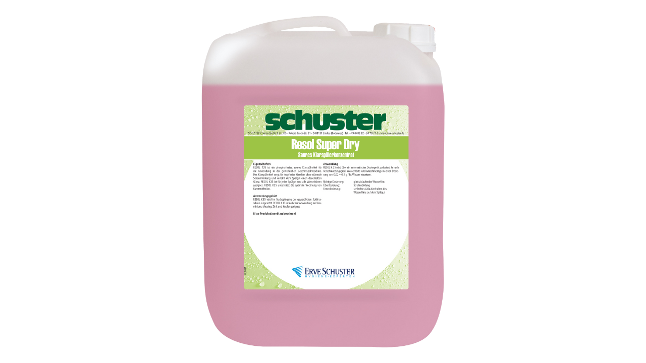 Klarspüler Resol Super Dry, extra sauer, 'K35' flüssig, 10kg