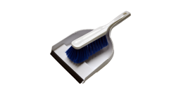 Hygiene-Kehrgarnitur, HACCP, Schaufel mit Gummilippe, blau