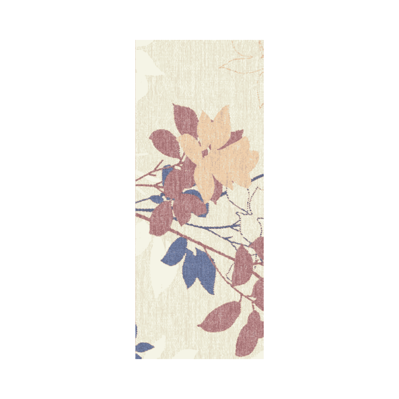 Linclass-Tischl&auml;ufer, 0,40x24m, 'Chrissy' creme/bordeaux