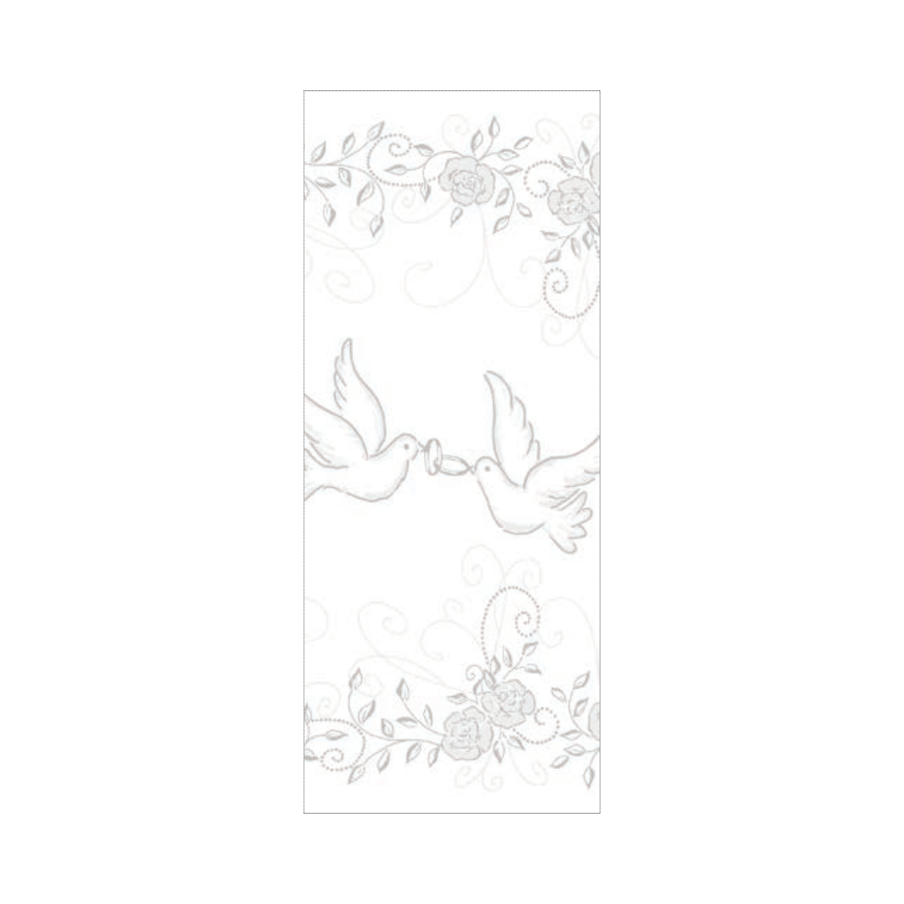 Linclass-Tischl&auml;ufer, 0,40x24m, 'Hochzeit' hellgrau-silber
