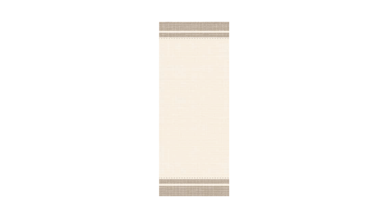 Linclass-Tischläufer, 0,40x24m, ''Brooklyn'' beige/beige-grey