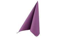 Airlaid-Serviette, 40x40cm, 1/4 Falz, amethyst-aubergine