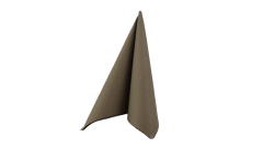 Airlaid-Serviette, 40x40cm, 1/4 Falz, braun