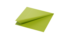 Duni-Zelltuch-Serviette, 40x40cm,3-lagig 1/4 Falz, kiwi