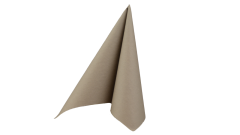 Airlaid-Serviette, 40x40cm, 1/4 Falz, beige-grey