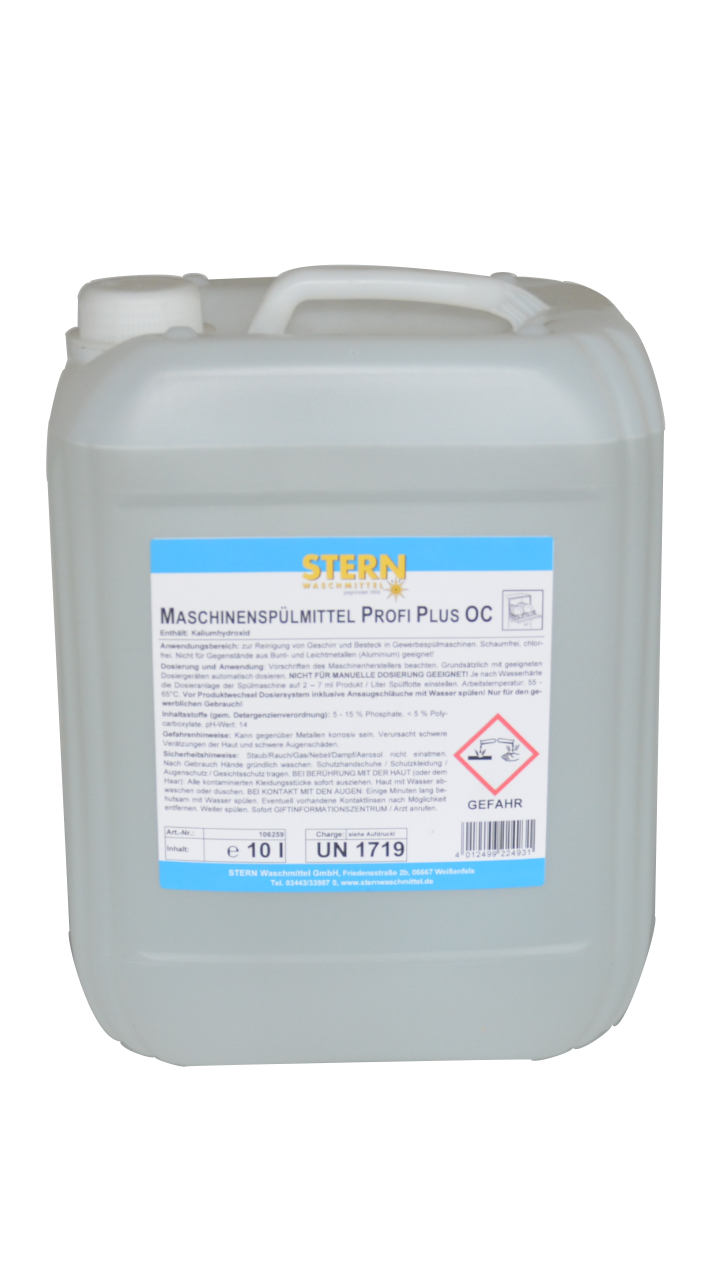 Maschinenspülmittel Stern Profi Plus OC flüssig, 10 Liter (ca.12kg)