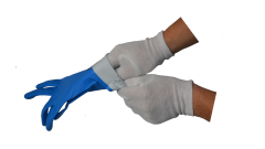 Nylon-Feinstrick-Handschuhe 'Solidstar', ohne Beschichtung, Größe 9, weiß