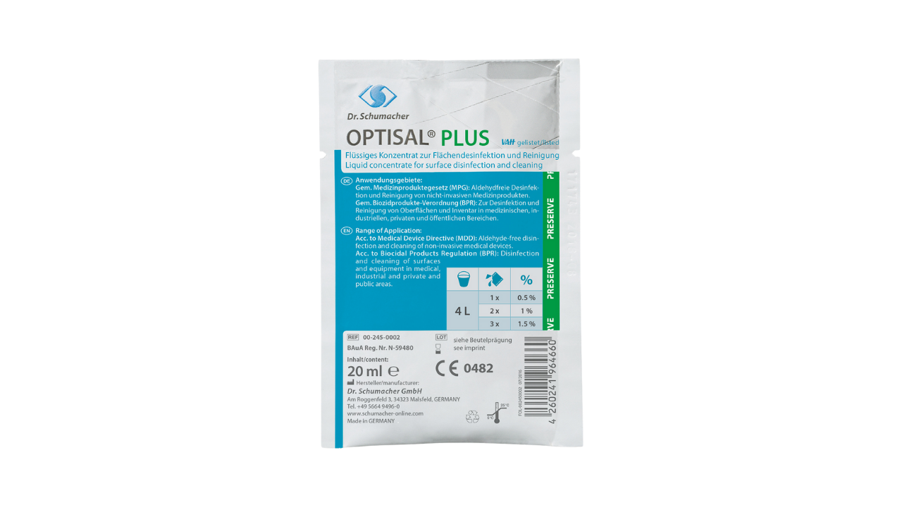 Fl&auml;chendesinfektion Optisal Plus, fl&uuml;ssig, 20g Sachet