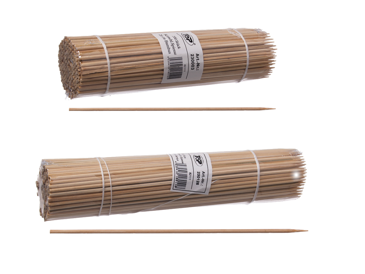 Schaschlikspieße, aus Holz, 200mm