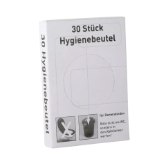 PE-Hygienebeutel, Nachf&uuml;llbox, 8x6x25,5cm, transparent
