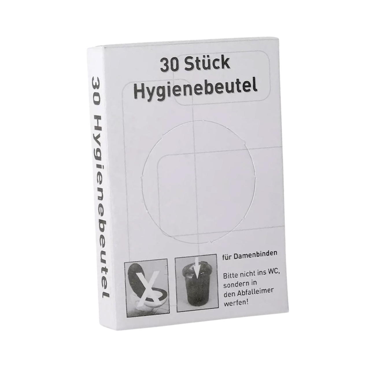 PE-Hygienebeutel, Nachf&uuml;llbox, 8x6x25,5cm, transparent