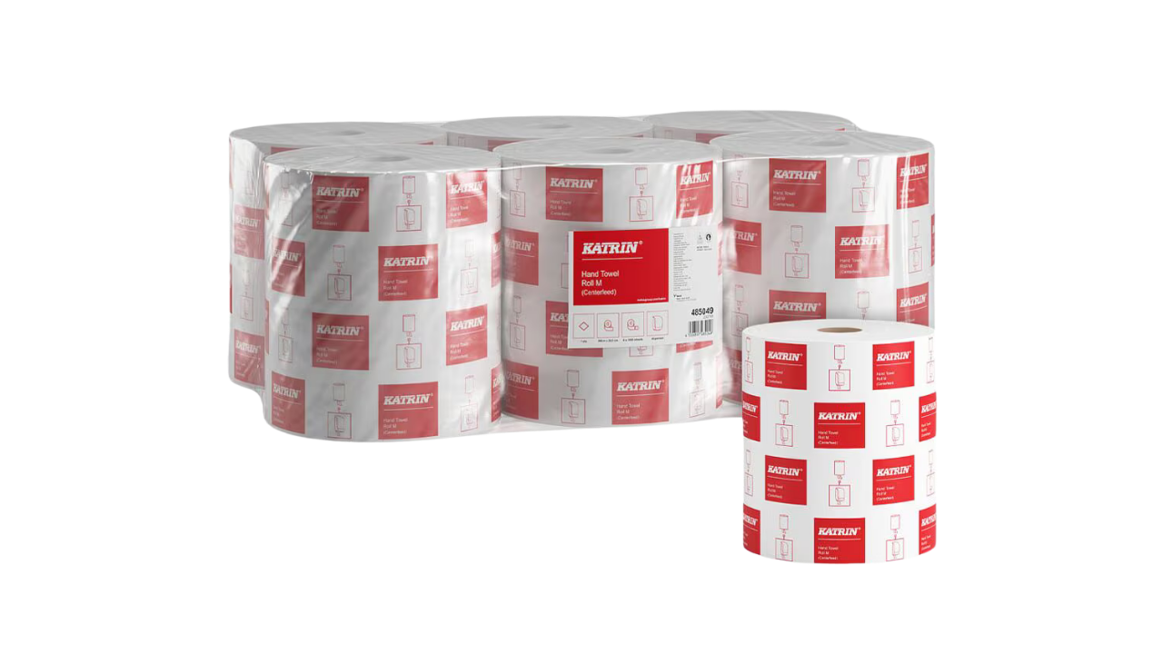 Katrin Classic, Rollenhandtuch, wei&szlig;, 2-lagig, Tissue, 21cmx160m