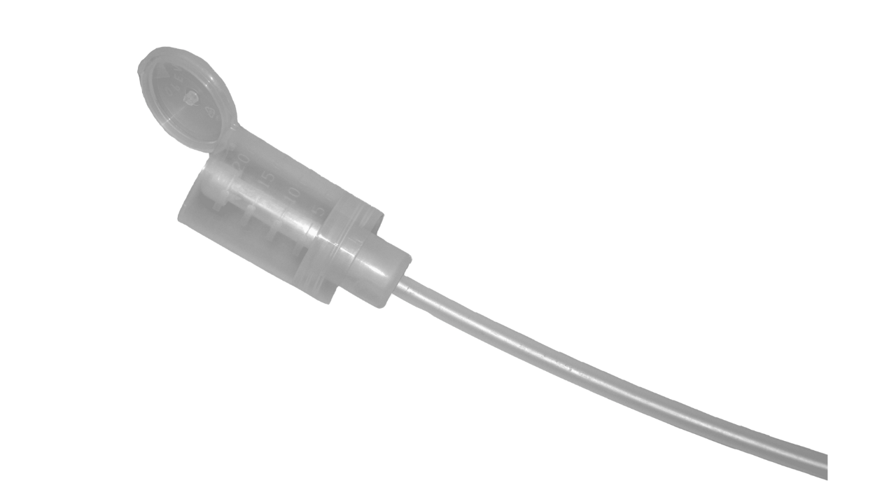Dosierkopf Schuster, mit Steigrohr, 20ml für 1 Liter Flaschen, transparent