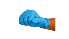 Nitril-Handschuhe,'High Risk', Größe -L- blau