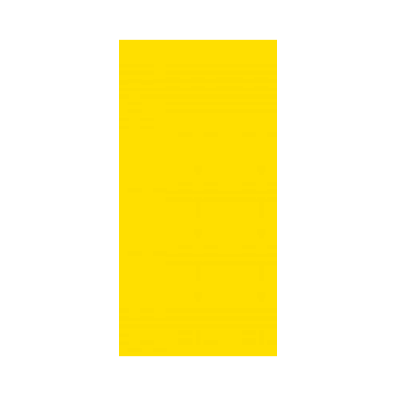 Linclass Mitteldecke, 80x80cm, gelb