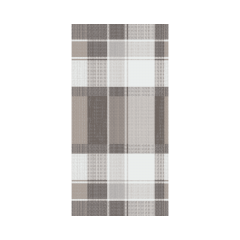 Linclass Mitteldecke, 80x80cm, 'Marc' braun-schwarz