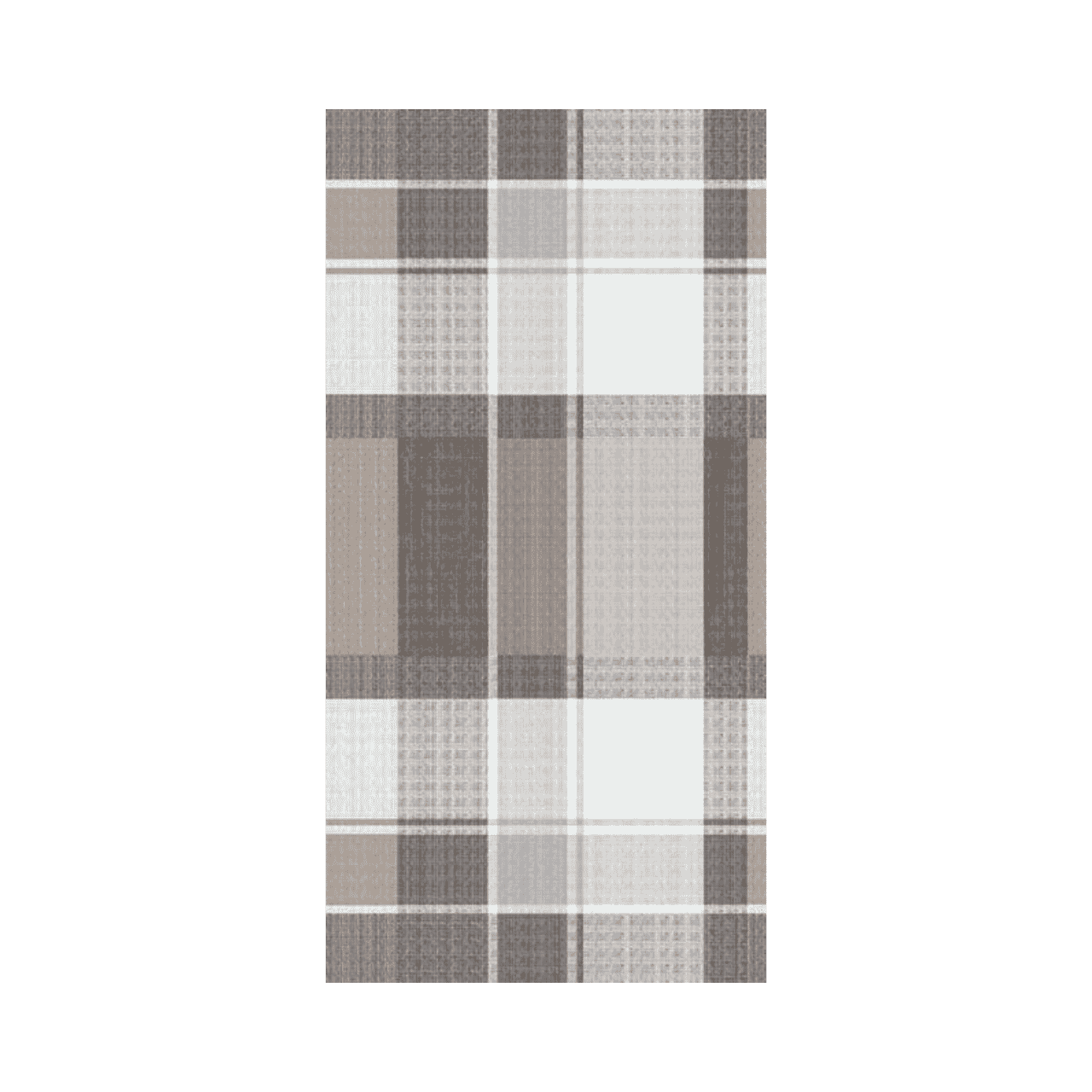 Linclass Mitteldecke, 80x80cm, 'Marc' braun-schwarz