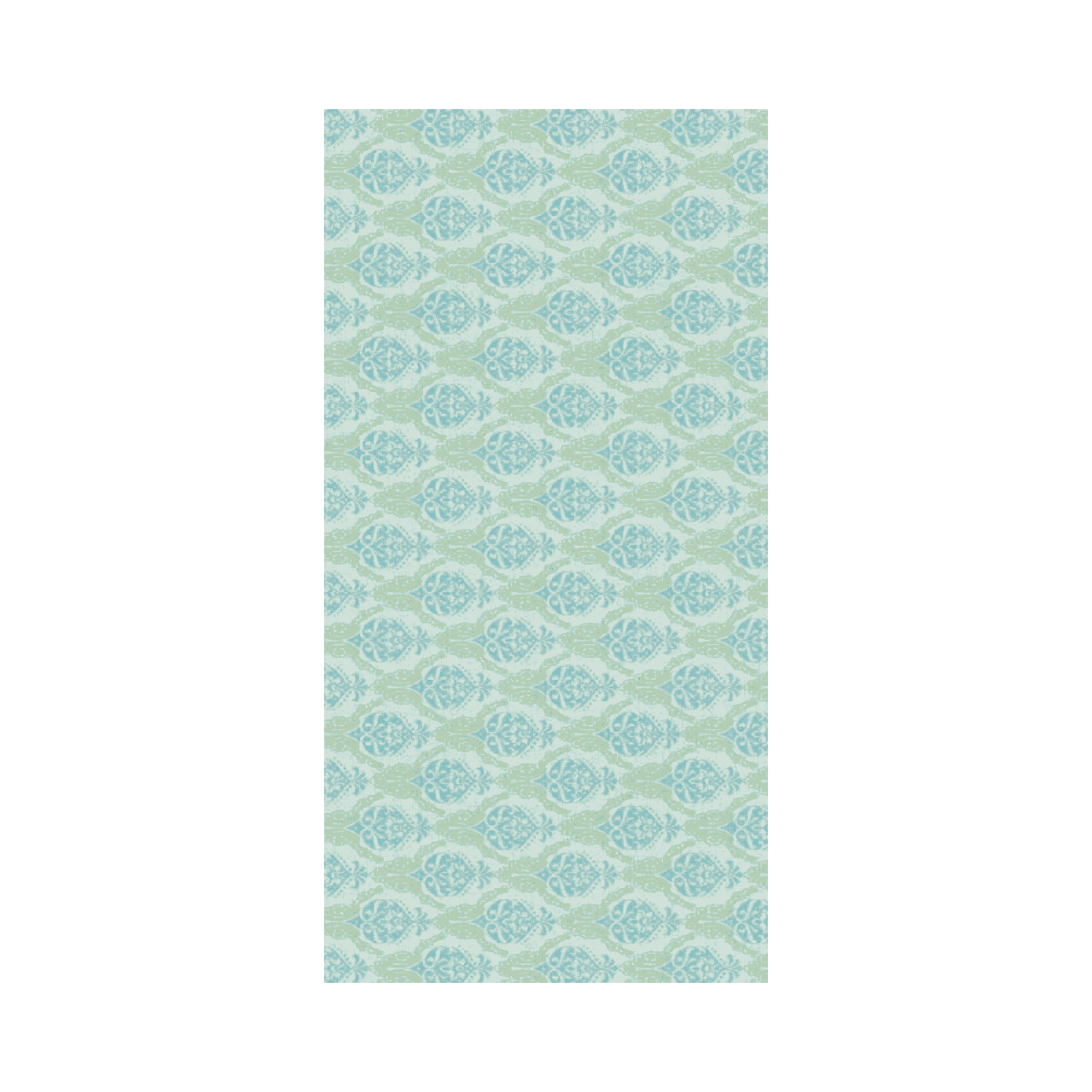 Linclass Mitteldecke, 80x80cm, 'Doris' gr&uuml;n-blau