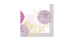 Linclass-Serviette, 40x40cm, 1/4-Falz, 'Clarissa' violett