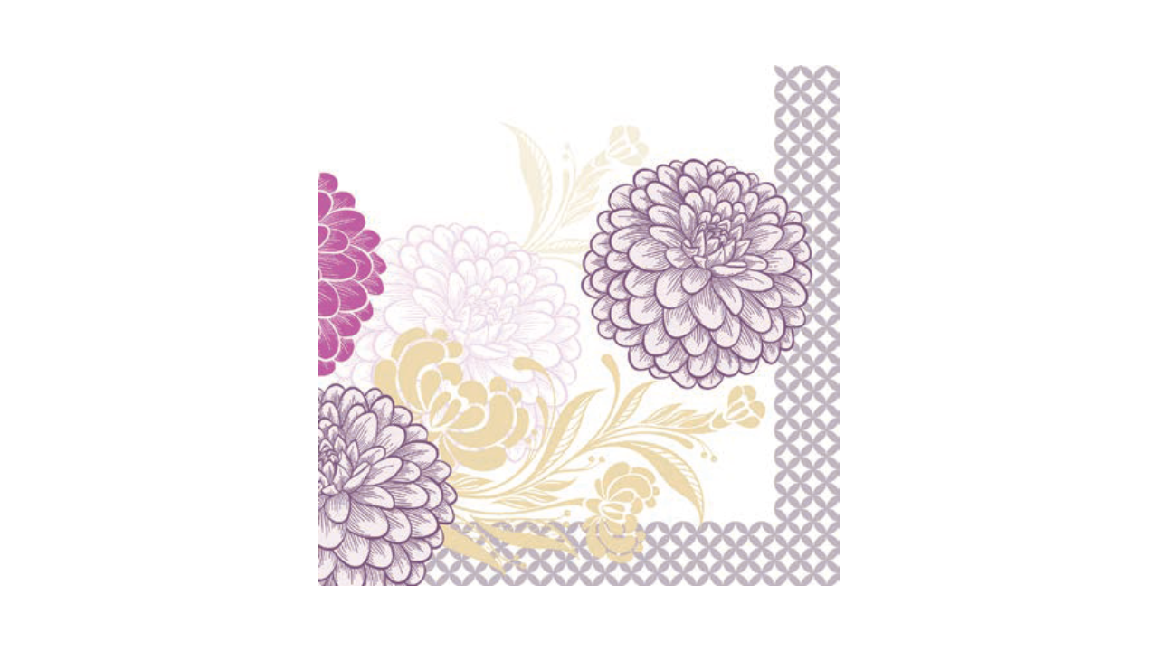 Linclass-Serviette, 40x40cm, 1/4-Falz, 'Clarissa' violett