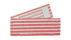 Micro-Borstenmop 'Sani Correct', weiß/rot, 40cm