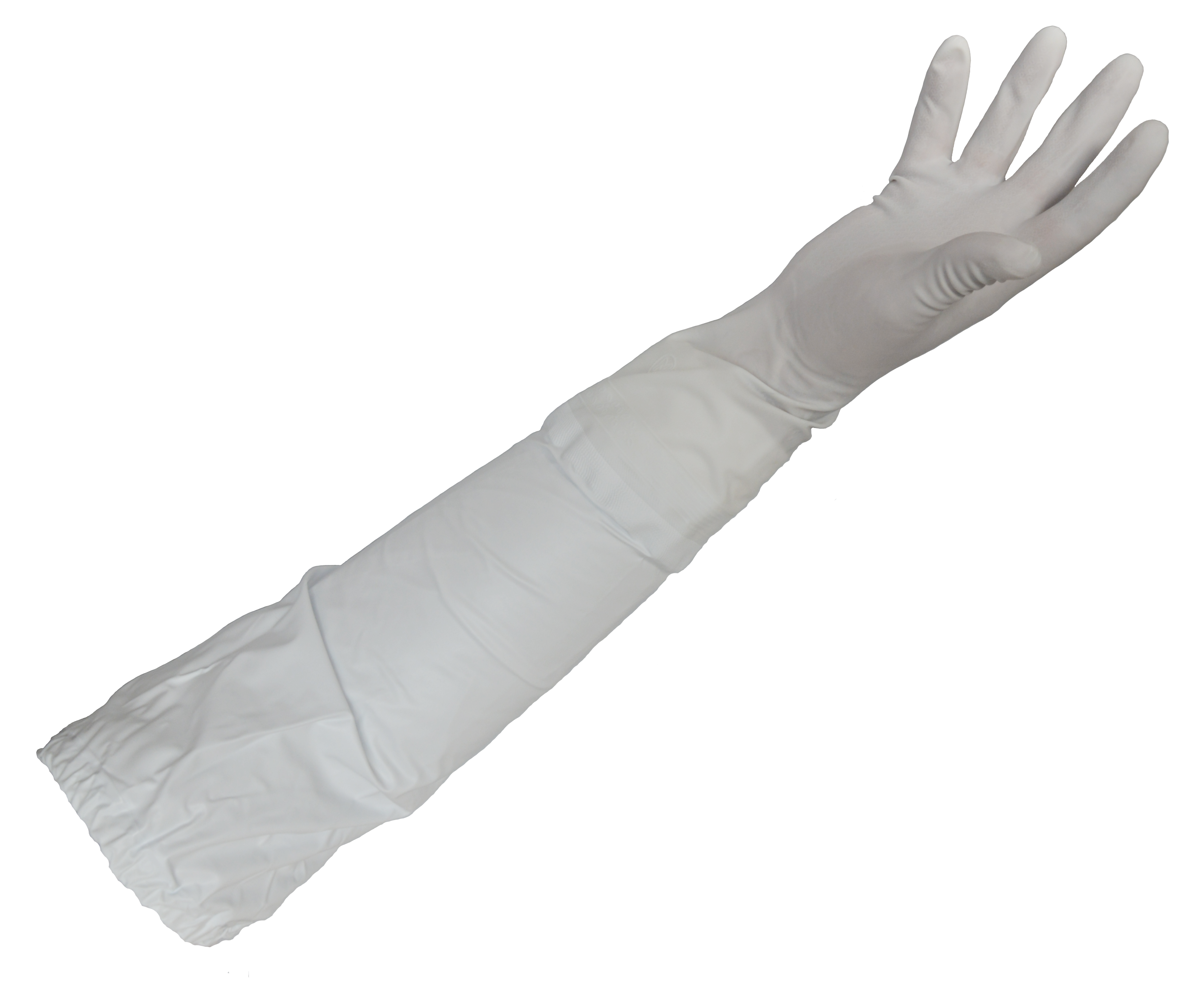 PVC-Handschuh, SHOWA BO710, Länge 60cm, weiß, Größe M(8)