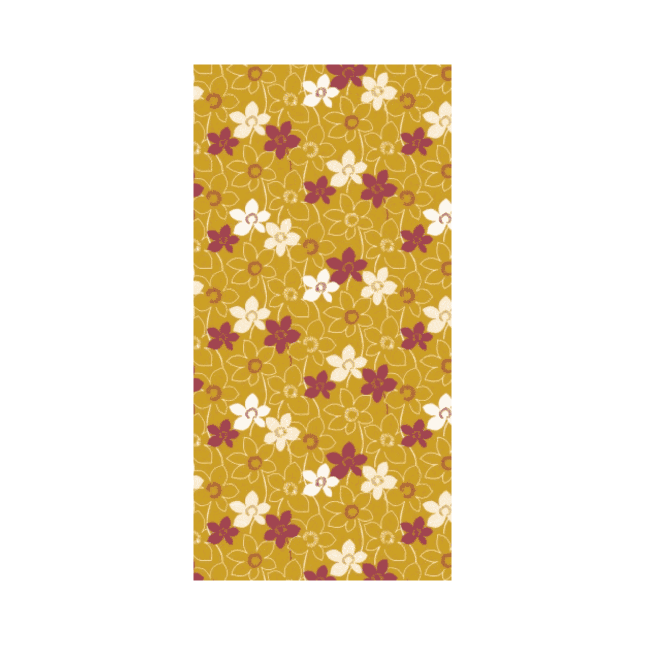 Linclass Mitteldecke, 80x80cm, 'Cora'' gold