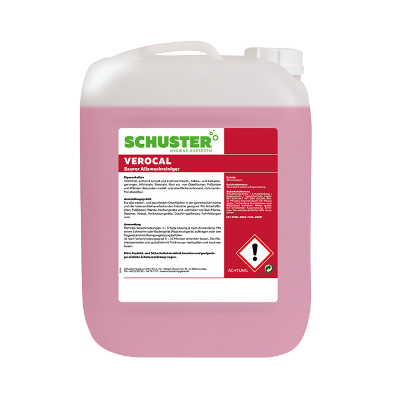 Verocal-Saurer Reiniger, fl&uuml;ssig, 10kg