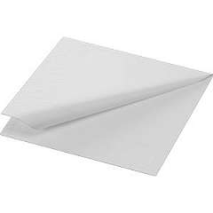 Duni-Zelltuch-Serviette, 24x24cm,3-lagig 1/4 Falz, weiß
