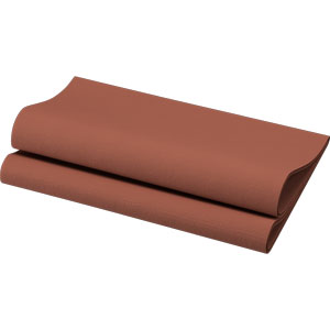 Dunisoft-Servietten, 40x40cm, 1/4-Falz, chestnut
