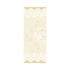 Linclass-Tischl&auml;ufer, 0,40x24m, 'Franziska' beige