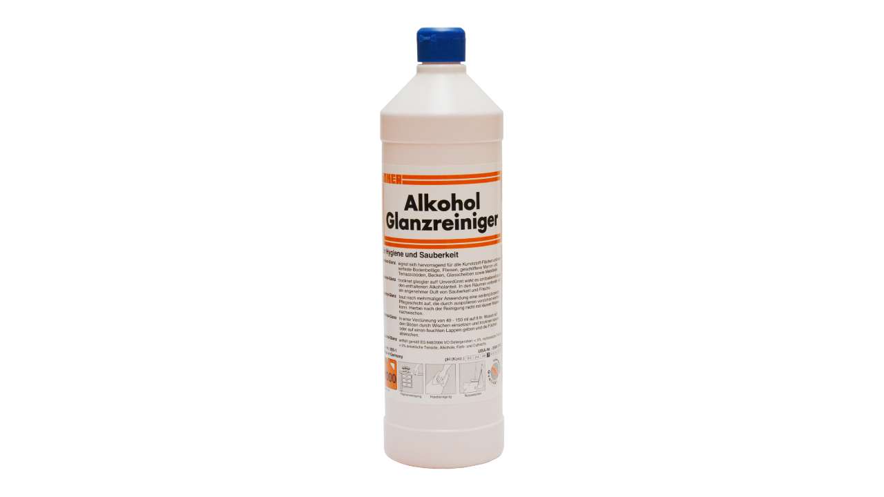Alkohol-Glanzreiniger, streifenfrei, flüssig, 1 Liter