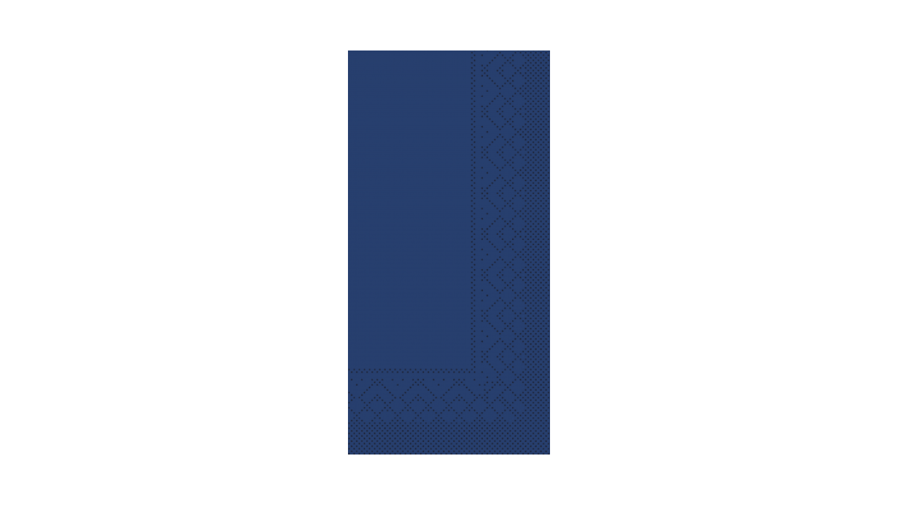 Mank-Zelltuch-Serviette, 33x33cm,3-lagig 1/8 Kopffalz, blau