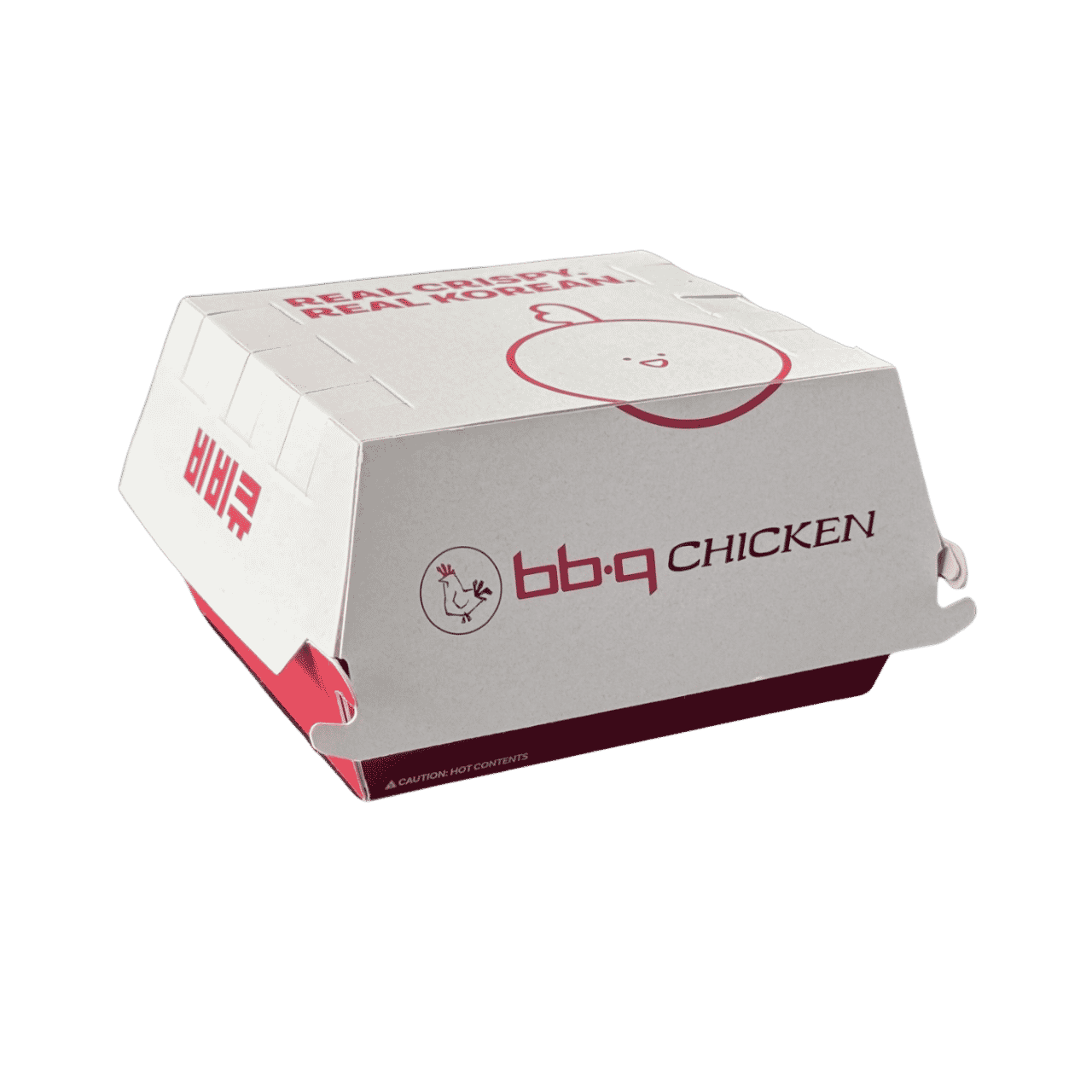 Package Box S, 5 H&auml;hnchenteile, 115x105x76mm, wei&szlig;, 'BBQ-Chicken'