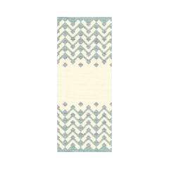 Linclass-Tischl&auml;ufer, 0,40x24m, 'Oskar' beige-gr&uuml;n-schwarz
