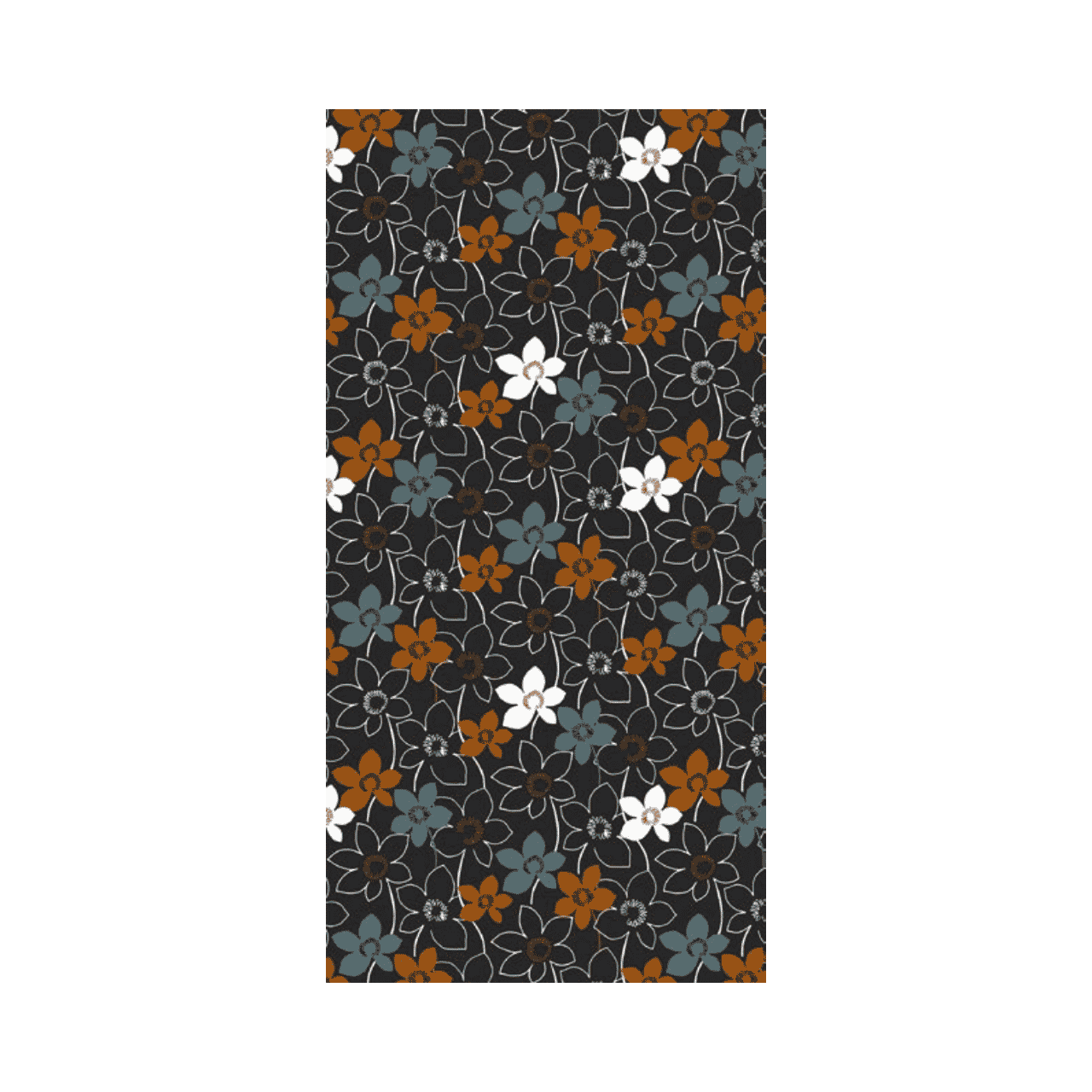 Linclass Mitteldecke, 80x80cm, 'Cora'' schwarz