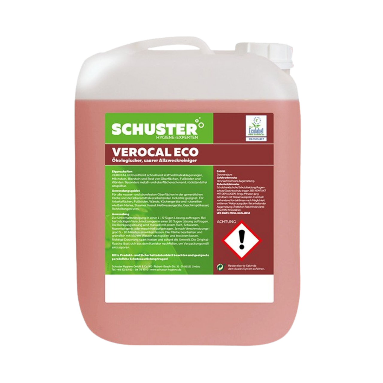 Verocal ECO, Saurer Reiniger, fl&uuml;ssig, 10kg