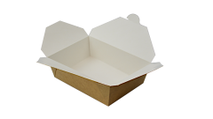 Lunchbox, aus Kraftpapier, ungeteilt, 200x140x65mm, 1600ml, braun