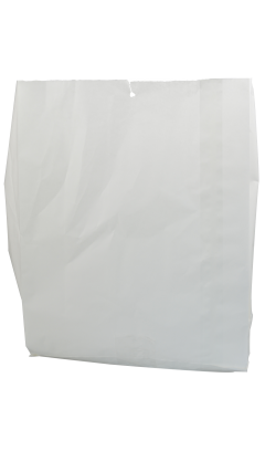 Gemüsebeutel, 26+12x36cm, Papier 'neutral weiß', 50g extra stark,gefädelt