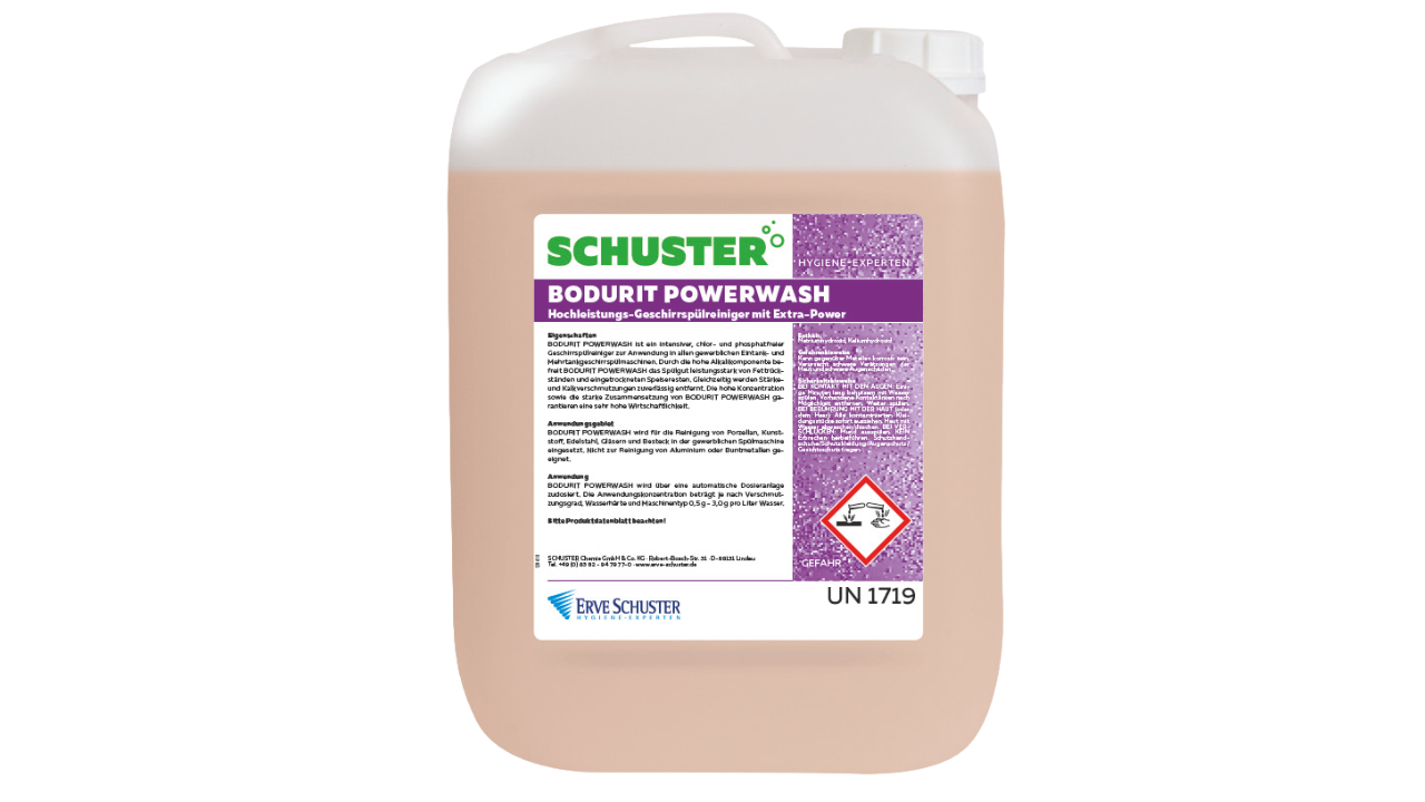 Geschirrspülmittel Bodurit- Power Wash, flüssig, 25kg
