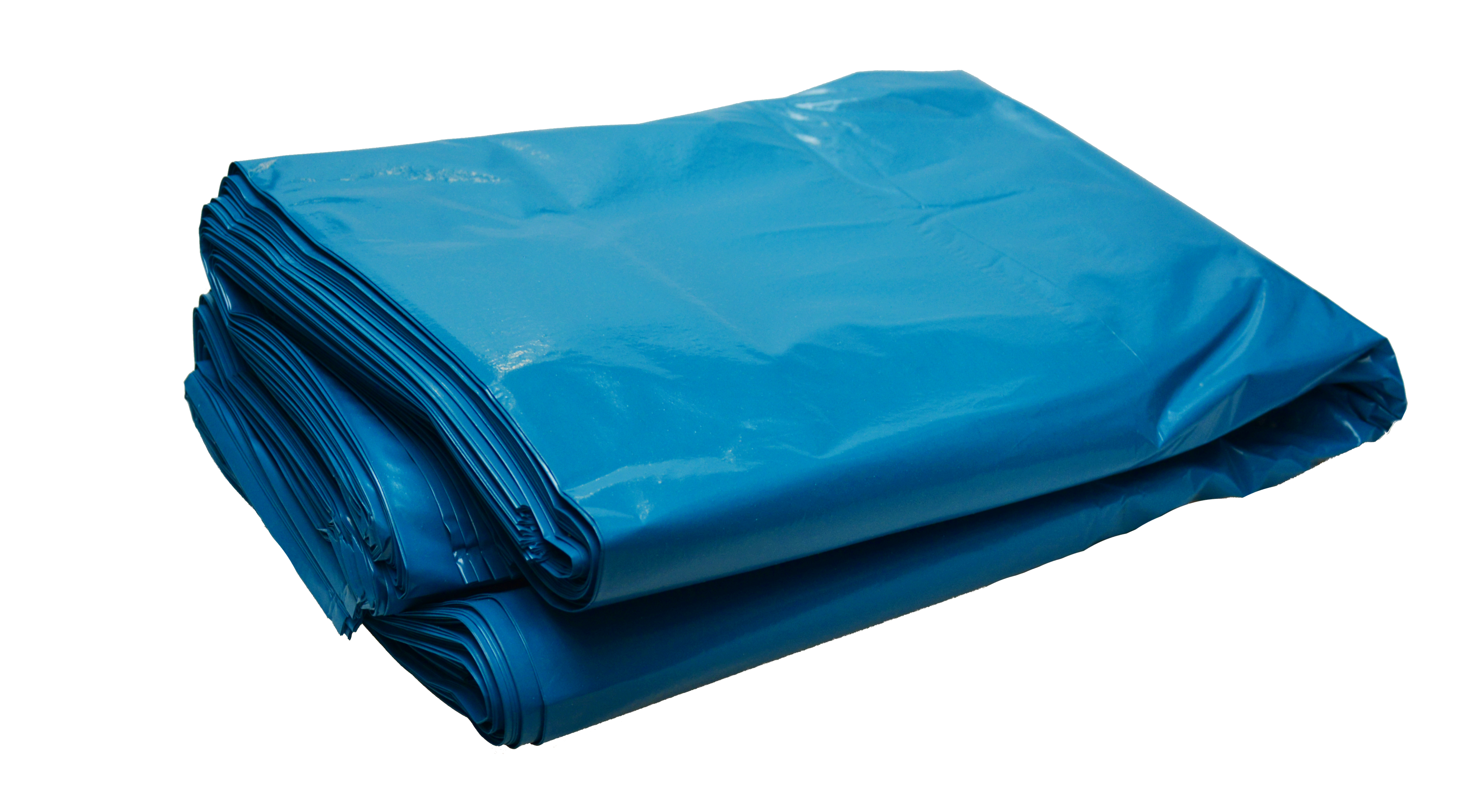 LDPE-Müllsack, 180 Liter,500+450x1250mm, blau, Stärke 85µ