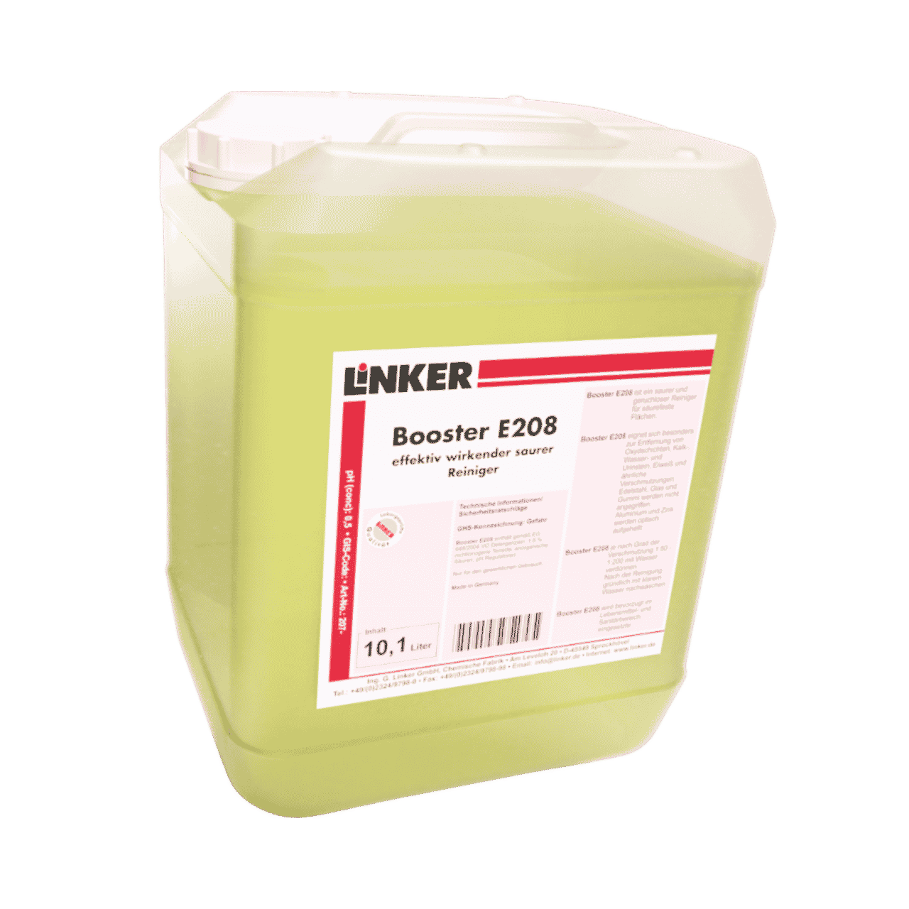 Entkalker Booster E208, Konzentrat, fl&uuml;ssig, 10 Liter