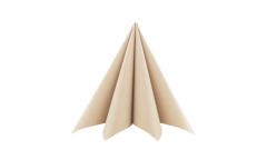 Mank-Softpoint-Serviette, 40x40cm 3-lagig, 1/4 Falz, recycled braun