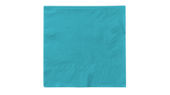 Mank-Zelltuch-Serviette, 33x33cm,3-lagig 1/4 Falz, aquablau