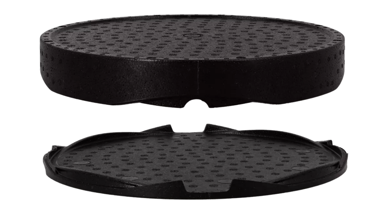 Mehrweg-Pizzabox, EPP-Material &Oslash; 32cm, schiefergrau