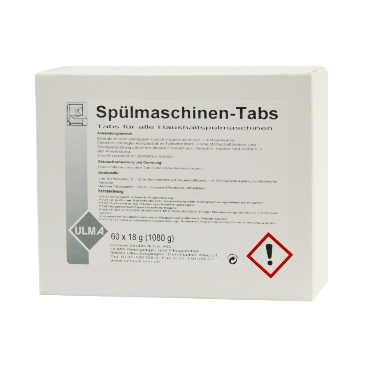 Sp&uuml;lmaschinen-Tabs, 60 St&uuml;ck