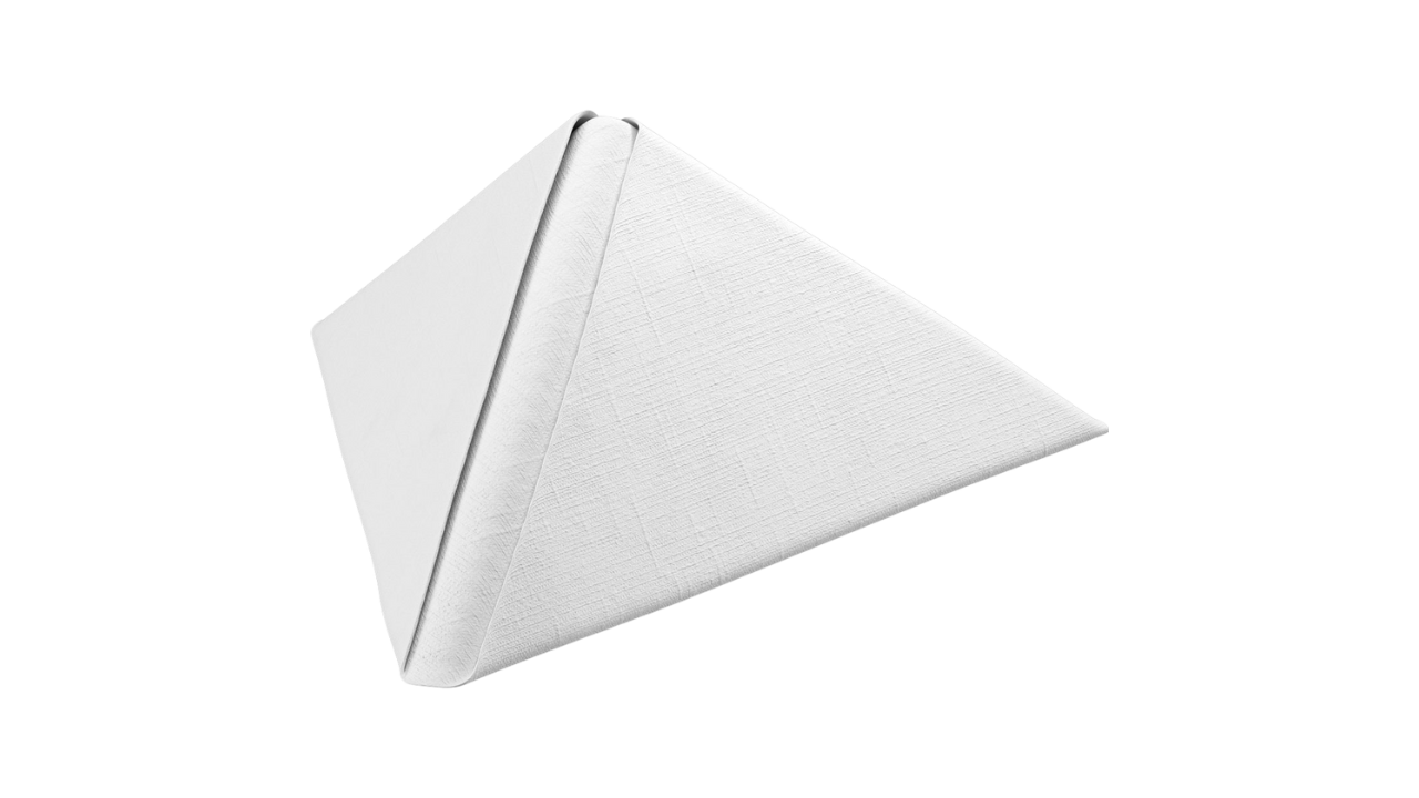 Dunilin-Servietten, 40x40cm, 1/4-Falz, weiß