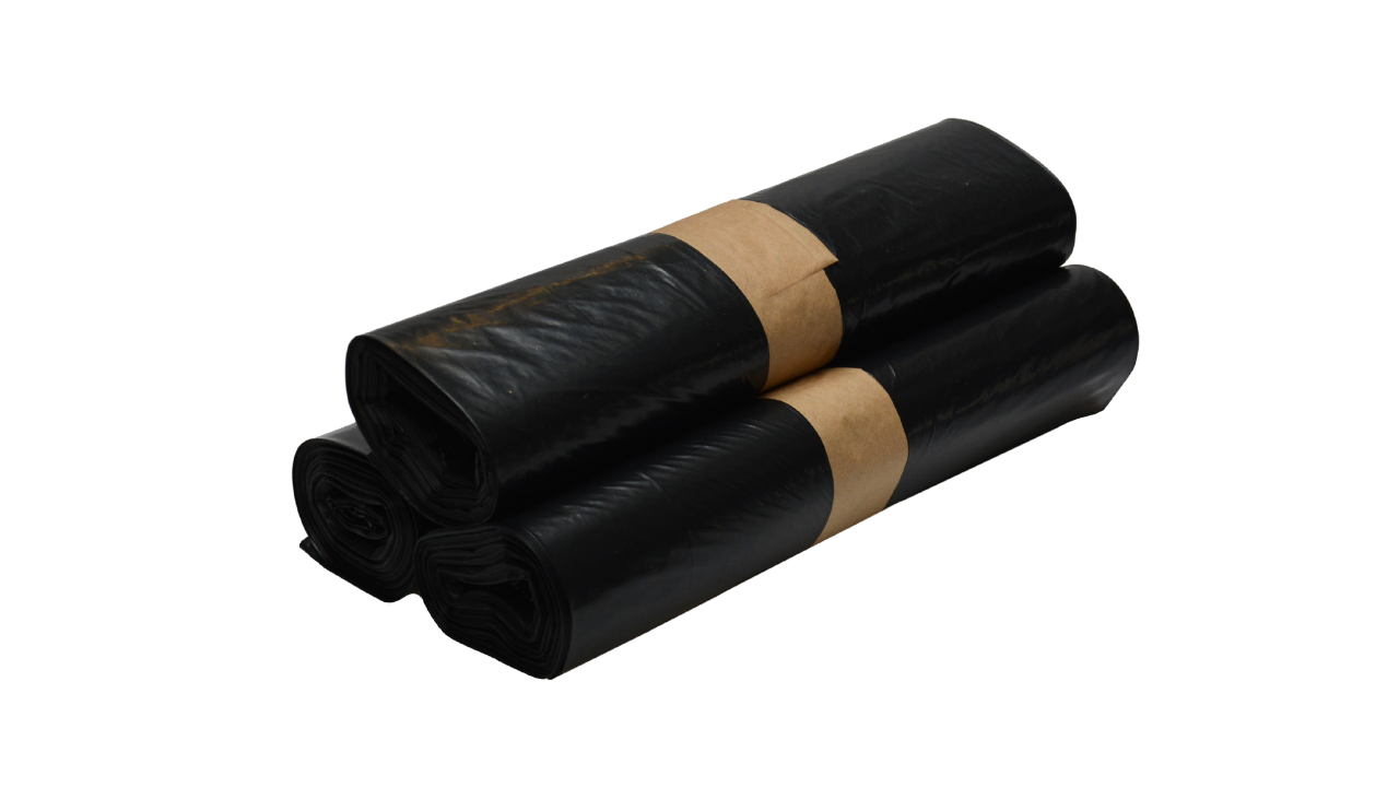 LDPE M&uuml;llsack, 70 Liter, 575x1000mm, schwarz, St&auml;rke 35&micro;